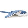 Myenergi Zappi Co: Peluche morbido a forma di manta blu, ideale per bambini (31-33 cm). Collezione di animali della savana. Orsetto di peluche, perfetto per il primo regalo a un neonato