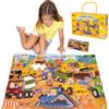 BONNYCO XXL Puzzle per bambini, set da costruzione con 48 pezzi grandi. Puzzle a incastro XXL, dimensioni 92 x 62 cm, ideale come regalo per bambini. Gioco educativo per bambine e bambini dai 2 ai 8 anni
