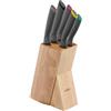 Groupe SEB Deutschl. GmbH Ceppo portacoltelli Tefal K122S5 - 5 pezzi - Pelapatate 9 cm - Coltello multiuso 12 cm - Coltello da chef 15 cm - Coltello da intaglio 20 cm - Coltello per il pane 20 cm