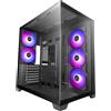 Mars Gaming MCVPRO, torre media, PC, nero, compatibile con schede madri ATX, micro ATX e Mini-ITX, alloggiamento per unità da 3.5", altezza massima componenti: 286 mm