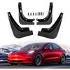 Merkloos Parafanghi per Tesla Model 3, dal 2016 al 2023 - Parafanghi - Nessuna modifica necessaria - Materiale resistente PP+PVC - Confezione da 4 - Facili da pulire