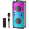 TAMPROAD Altoparlante Bluetooth, 80 W, wireless, con tecnologia TWS, altoparlante portatile per feste