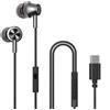 okcsc Cuffie USB-C cablate con microfono, con cavo, tipo C e con altoparlanti