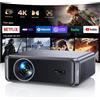 iWIMIUS Proiettore intelligente con autofocus e correzione trapezoidale, risoluzione 4K, 1000 lumen ANSI, compatibile con WiFi 6