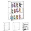 Merkloos Elzusha - Vetrina in acrilico con porta per minifigure e action figure - 27 x 13 x 36 cm