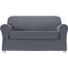 Zenna Home Copertura per divano Zenna Home, in tessuto di chenille elasticizzato, 2 pezzi, colore blu "Kadetten"