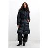 Desigual, cappotto imbottito rimovibile, Donna, Nero, L