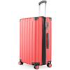 Hauptstadtkoffer Q-Damm Trolley Medio (68 cm) 71-89 L, Corallo | Scocca Rigida ABS · Serratura TSA · Espandibile · 4 Ruote · Parti Sostituibili · Bagaglio da Stiva · Vacanze · 1-2 Settimane