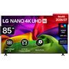 LG ELECTRONICS LG NANO 4K UHD AI 85 Serie NU80 85NU800B6LA, 4K, AI Chatbot, AI Concierge, Nano Detail Enhancer, 3 HDMI, SMART TV 2026