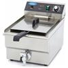 Maxima Friggitrice Maxima 9365010 - 16L - 1 Cestello - con Rubinetto di Scarico
