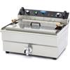 Maxima Friggitrice Maxima 9365021 - 30L - 1 Cestello - con Rubinetto di Scarico