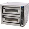 Maxima Forno per Pizza Maxima 9370030 - Adatto a 4 Pizze di Ø30cm - 2 Camere
