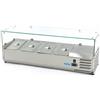Maxima Vetrina Refrigerata Portacondimenti Maxima 9400320 - 120cm - adatto a 4 x 1/3 GN