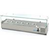 Maxima Vetrina Refrigerata Portacondimenti Maxima 9400323 - 140cm - adatto a 6 x 1/3 GN