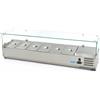 Maxima Vetrina Refrigerata Portacondimenti Maxima 9400326 - 150cm - Adatto a 6 x 1/3 GN