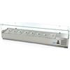 Maxima Vetrina Refrigerata Portacondimenti Maxima 9400332 - 180cm - adatto a 8 x 1/3 GN