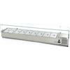 Maxima Vetrina Refrigerata Portacondimenti Maxima 9400335 - 200cm - Adatto a 9 x 1/3 GN