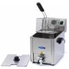 Maxima Friggitrice Maxima 9300415 - 8L - 1 Cestello - con Rubinetto di Scarico