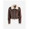 Yes Zee Teddy Crop W - Giubbotto - Donna - Marrone