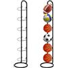 Agarte Scaffale Portaoggetti per Palloni, Rastrelliera per Palloni Verticale(Nero) | Scaffale di Stoccaggio Della Palla Rimovibile, 6 Strati Porta Palloni, Struttura Stabile per Basket, Calcio e Pallavolo