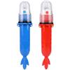 JUMPLAWN 2 Pezzi Lampada da Pesca a LED, Sensore Automatico, 2 Batterie | Acqua e Salata, Riutilizzabile Batterie Nuove, Rosso e Blu, Pp, per Barche e Ghiaccio