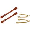 Gralara Set di 2 Cinturini Regolabili con Fibbia in Metallo Stile Western per Stivali, Ausili per Equitazione, Struttura in Lega, Accessori per Equitazione.