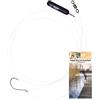 Zite Fishing Tungsten Drop Shot Ready to Fish Rig S, L, 60 cm, montaggio finito, amo Mustad DS e tungsteno 7-14 g, esca in fluorocarbonio, girelle per pesce persico, luccioperca