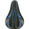 Generic Cuscino per sella bicicletta, imbottitura in gel morbido + fodera | Cuscino per sella in silicone e spugna, con design profondo e riflettente, coprisella imbottito per mountain bike e bici da