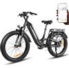 SAMEBIKE CREST Mountain bike elettrica, e-bike 26x4.0 | Controllo da app, batteria estraibile 48V 20Ah, cambio a 8 rapporti, display TFT a colori 5, doppia sospensione