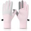 AdiStylinno Guanti invernali da donna, caldi guanti touch screen | Con fibbia anti-smarrimento e morbido pile, guanti termici antivento da donna, adatti per corsa, passeggiate, ciclismo, guida