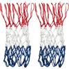 Alpwood 2 reti da basket in nylon da 5 mm, 12 passanti, 7 nodi | Materiale resistente alle intemperie, design a tre colori, facile installazione, dimensioni standard, nylon resistente