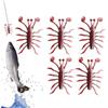 Zqkimzi Esche Morbide Da Pesca Artificiali 5 Pezzi Morbidi In Acqua Salata | Esca Per Pesca Per Sport All'Aperto Outdoor In Mare Acqua Salata Uomo Bass E Trota