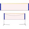 Tsawntd Solo rete da badminton, rete da badminton portatile multisport per cortile e giardino, dimensioni standard |.Blu, 6, 1 m/20, 01 piedi