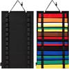 Generic Espositore per cintura da karate, salvaspazio, organizer da parete | Cintura da wrestling in feltro per parete arti marziali accessori per studenti, forniture porte, armadio, soggiorno, uomo,