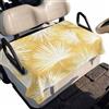 Generic Coprisedile Golf Cart Poliestere Yellow Palm Leaves 130x79 cm | Taglia Universale