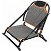 Tsawntd Sostituzione del Sedile per Kayak, sedili per Kayak con Supporto per la Schiena Telaio in Alluminio Monopezzo, Accessorio per Esterni Facile da installare (Nero)