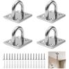 Zenvoka 4 Pezzi Gancio Soffitto Acciaio Inox Fissaggio Amaca Borsa Da Colpo Trx | Acciaio inossidabile anticorrosione,forte carico 20kg,installazione rapida,versatile attrezzature sportive interne ed esterne