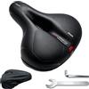 ATJTYSX Sella per bicicletta da uomo e da donna, comoda, morbida, morbida, in memory foam, per bici da corsa, 26 x 21 cm, traspirante, impermeabile