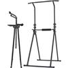 Abahub Power Tower Sbarra Trazioni Pieghevole Potente per Palestra a Casa | 9 Altezze, Schienale Regolabile, Stazione Trazione, Torre Multifunz. Robusta, Palestra Domestica, Pull-Up, Portata Max 250 kg