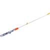 Generic Canna da pesca notturna 72,5 cm LED punta incandescente ad azione rapida in vetro per fibra telescopica palo per colata fluviale design leggero