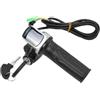 Generic 36V 48V 60V E-bike Manopola dell'acceleratore con serratura Ebike Bicicletta elettrica Scooter Acceleratore Indicatore di alimentazione Tasto Display a LED