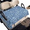 Generic Copertura Sedile Golf Cart Foglie Blu in Poliestere | 130 x 79 cm