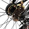 QUIOTUIR Mountain bike da 20 pollici, colore verde, in acciaio al carbonio, per bambini e ragazzi, con parafanghi, cambio massimo: 75 kg, morsetto anteriore e posteriore, per ragazzi e ragazze