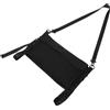 TOYANDONA Borsa a tracolla per tappetino da yoga con tasca, in tela | Organizzatore cilindrico nero leggero, tracolla regolabile, tasca esterna con cerniera, classe pilates indoor