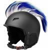 Golden Apple Punk Mohawk - Casco da moto, con adesivo, accessorio decorativo per casco da sci, bici, casco (senza casco)