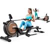 VOWVIT Vogatore per casa resistenza magnetico vogatore | Vogatore magnetico 2-in-1 per cardio e muscolazione. 16 livelli di resistenza, silenzioso <30dB, Bluetooth FTMS, 160kg