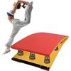 Generic Tavola da ginnastica curva, con molle resistenti | Trampolino curvo per allenamento di ginnastica, resistente, con cuscinetto antiscivolo per lo sviluppo delle abilità dei