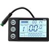 Generic Regolatore di velocità con display LCD Ebike a piena funzione, 24 V, 36 V | Connettore impermeabile a 5 pin S866 B per manubri da 22 mm e supporta la lettura chiara di giorno e notte