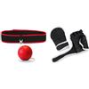 Gralara Set di Fascia per Allenamento di per Bambini E Adulti, Guantoni da Regolabili con Palla E Palla da Pugilato per Allenamento della C