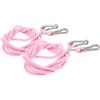 Homoyoyo 2 Pezzi Cordino per Guanti da Sci Rosa in Nylon, Clip Rapida | Leggero, Passa Nelle Maniche, Trasporto al Collo, per Adulti e Elementari, Guanti e Scialli